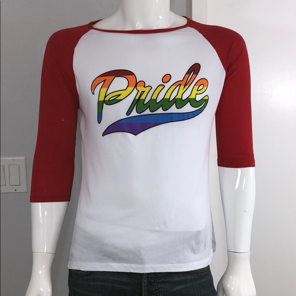 Men’s Pride Baseball Tee. Make an offer!